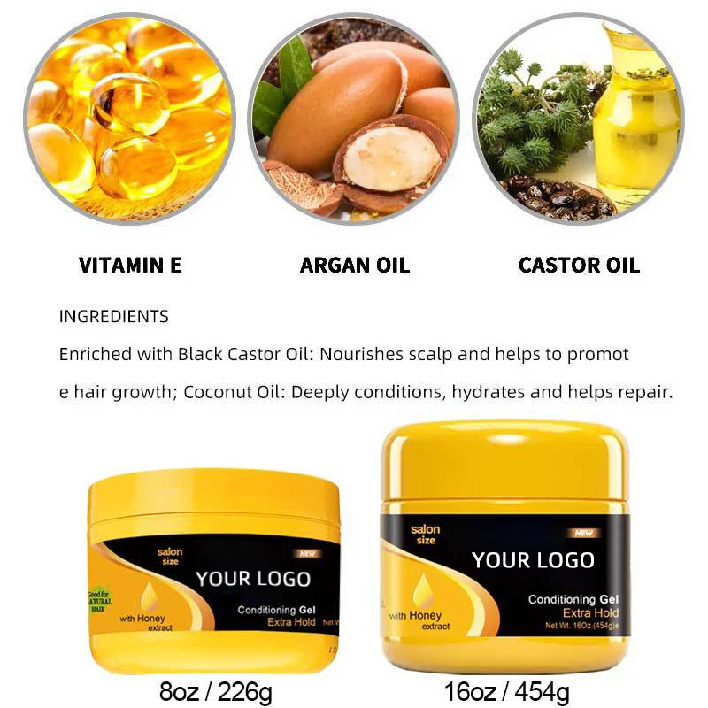 No Residue Braiding Jam Extra Hold wholesale Hair shining Edge Control Strong Hold Wax Hair Edge Control Gel Shining Jam Gel