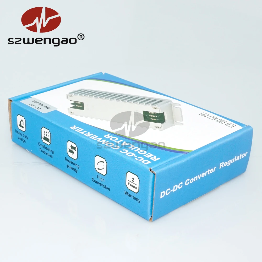 SZWENGAO DC DC Converter 9-36V to 24V 6A 144W Boost Buck Voltage Stabilizer Regulator CE RoHS for Cars Solar