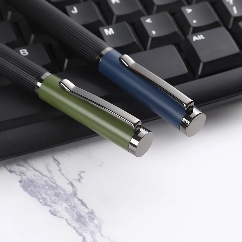 Morandi color stainless steel business metal gifts pen writing high quality calligraphy Fountain pen
