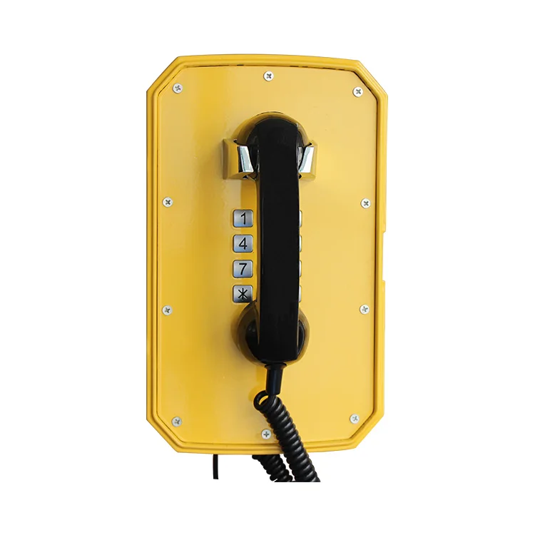 JWAT920 холоднокатаная сталь настенная док-станция цемент Полная клавиатура IP Водонепроницаемый телефон