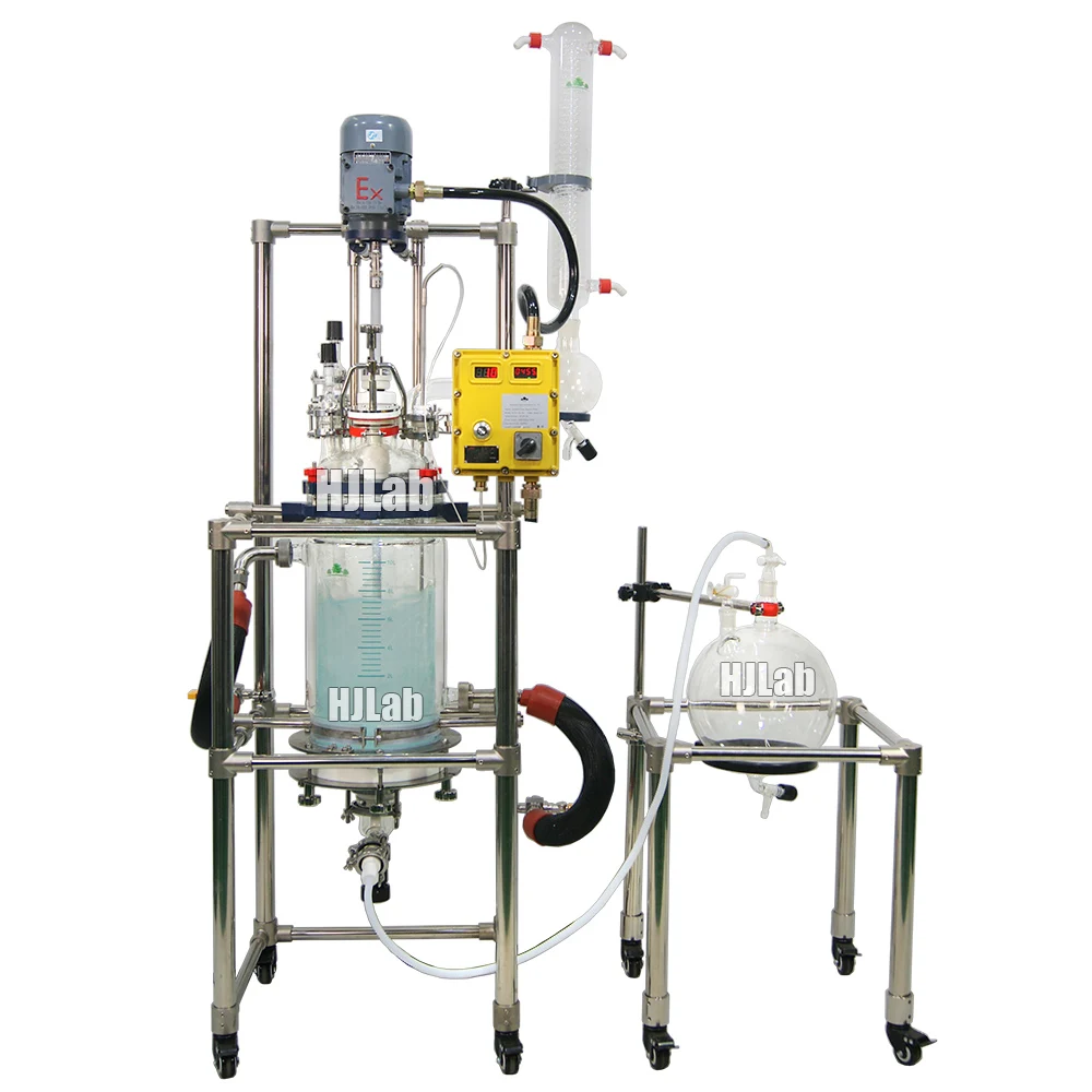 Pilot Plant Chemical Nutsche Filtering Glass Reactor for Filtration Washing Coprecipitation and Solid Phase Peptide Synthesis