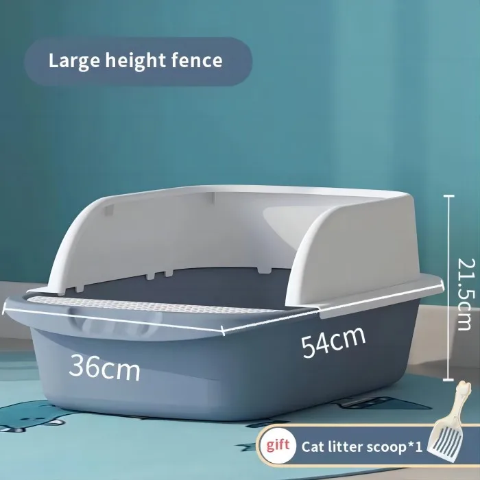 High Sided enclosed cat toilet Odor Removal Extra Large  Enclosure with Front Door Flap and Scoop litter box for cats