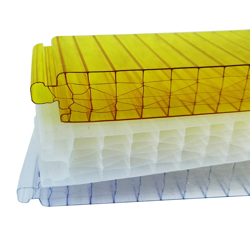 Hollow Profile Rain Cover Balcony Pc Sheets 10mm Twin Wall Polycarbonate Sheet