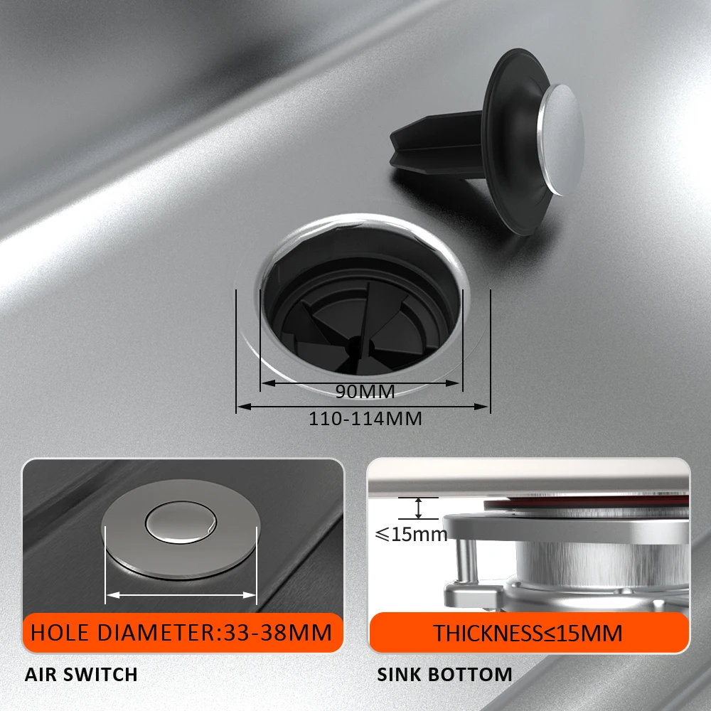 Kitchen sink food waste disposer garbage disposal machine for food shredder