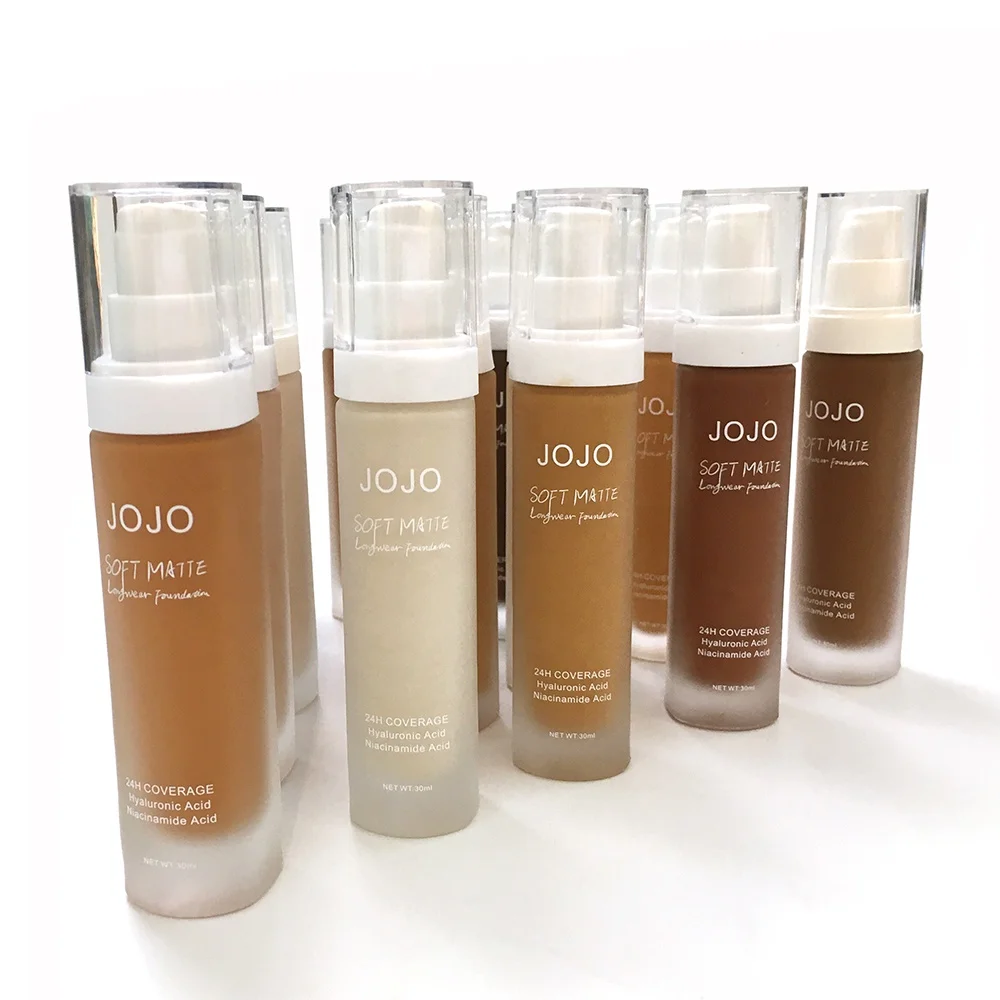 Factory Cheap Price Cosmetics Black Skin Makeup Liquid Foundation Custom Logo Liquid Foundation OEM