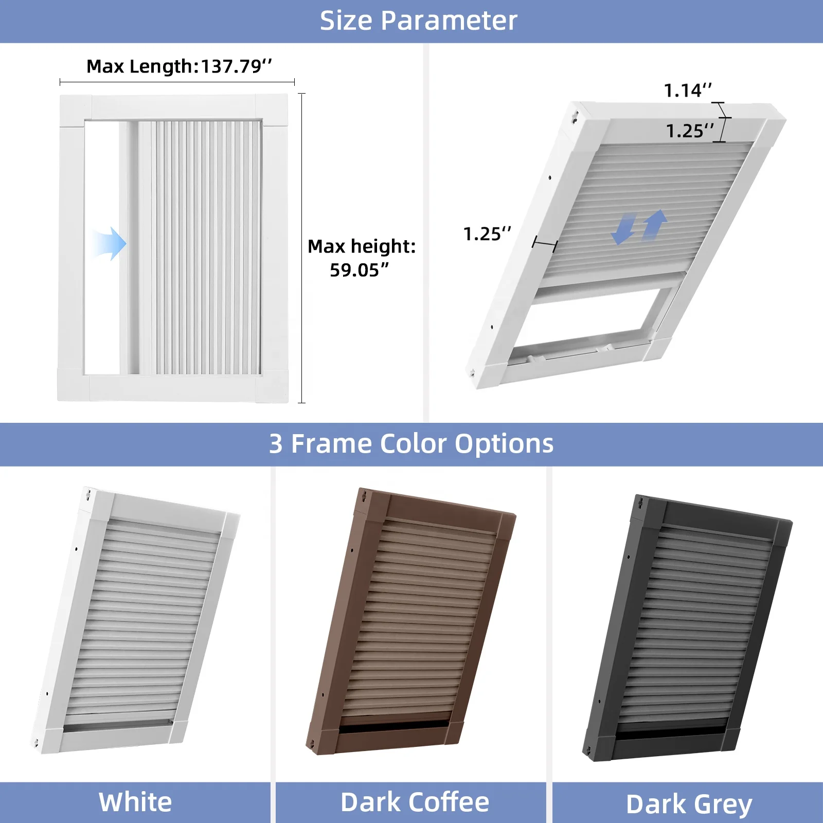 Blind Screen Vertical Cellular Shade Cordless Honeycomb Blinds for Sliding Door Anti-mosquito Screen Curtain Dual Cellular Shade