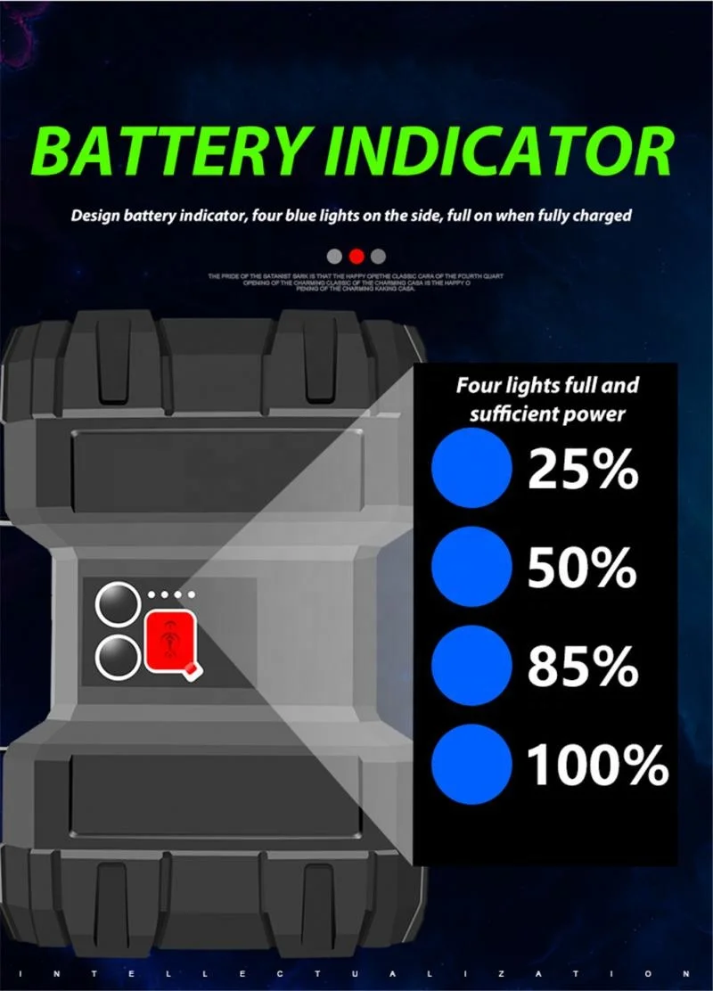 W844 Xhp70 10 Hours Portable Spotlights Flashlight 60W Long-range 5000 Xenon Multifunctional Home Outdoor Work Searchlight