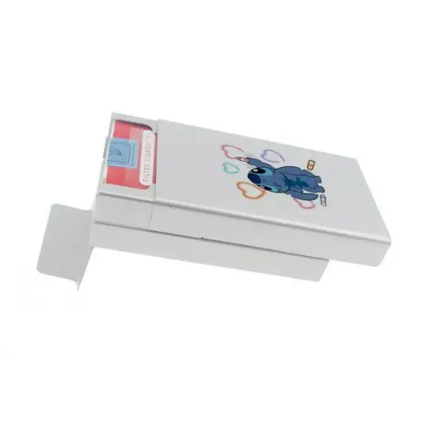Stitch cartoon customizable Patterns Aluminum cigarette case water resistant cigar-boxes