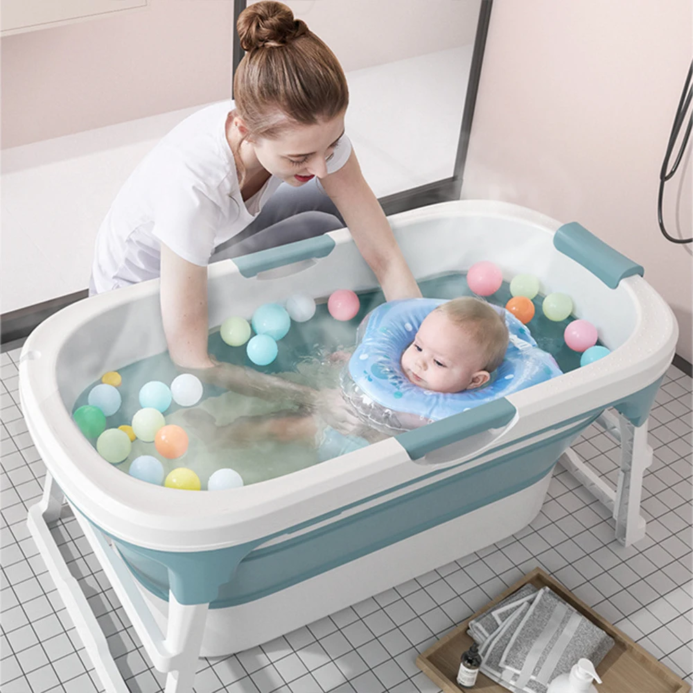 Adult Folding Household Bath Tub Small Family Baby Bathtub