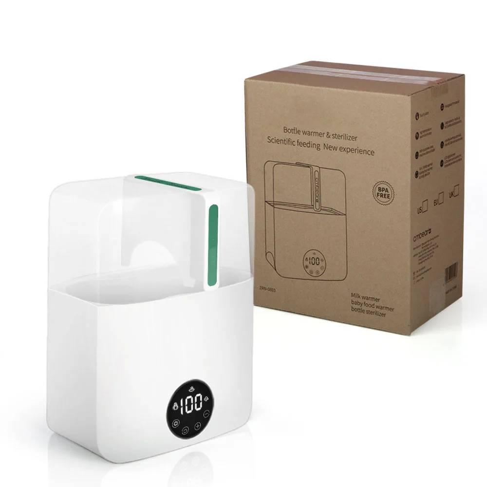 200W Baby Feeder Warmer Double Bottle Electric Milk Bottle Heater with Steam Sterilization