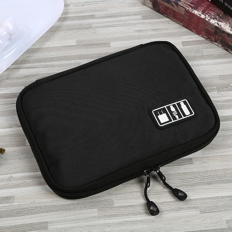 Multi-Functional Portable Charger Usb Data Cable Digital Nylon Organizer Storage Bag For Accessories Headset