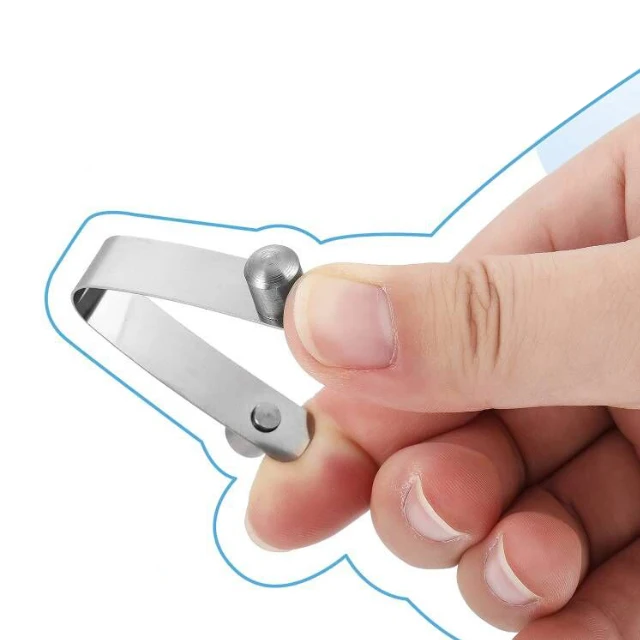 Manufacture  Spring Steel V Shape Mounting Dual Button  With Solid Steel Head spring clamps V-shape Clip