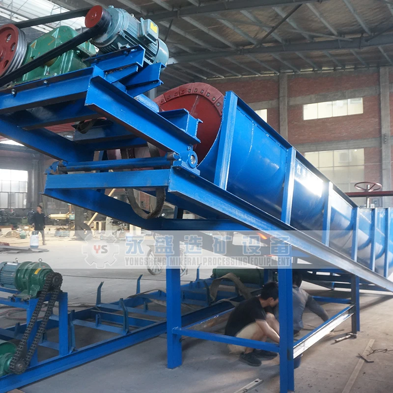 Mineral Sand Processing Plant, Gravel Trommel Scrubber Sand Washing Machine for Ore washing, deslime, remove clay