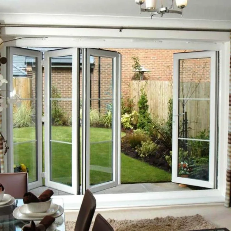 Factory Price Interior Decoration Plastics PVC Bi Folding Door for Bathroom soundproof folding interior door