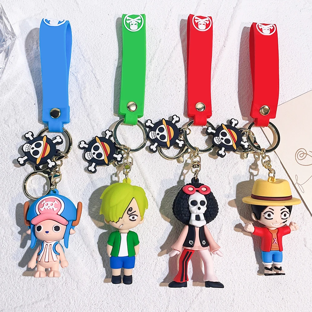 Японский Аниме Обезьяна D Луффи Чоппер Roronoa Zoro Nami Vinsmoke Sanji Tony Brook мягкий ПВХ резиновый силиконовый брелок LC182
