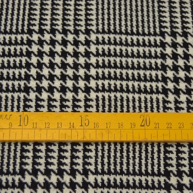 wool blend fabric double face tartan woolen fabrics