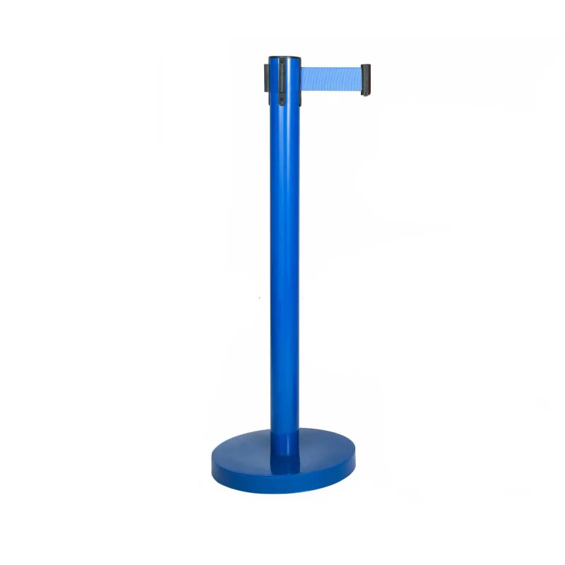  Black Guidance PVC Stanchion Retractable Fence Line Crowd Control Traffic Barrier