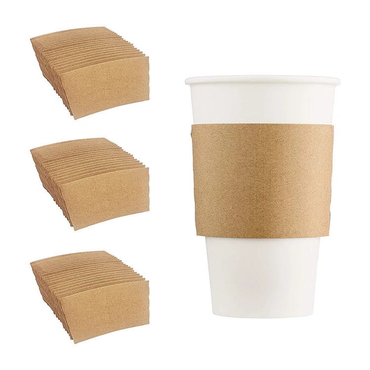 Economical Custom Design Disposable Custom 16 Oz Paper Disposable Coffee Cup Sleeve