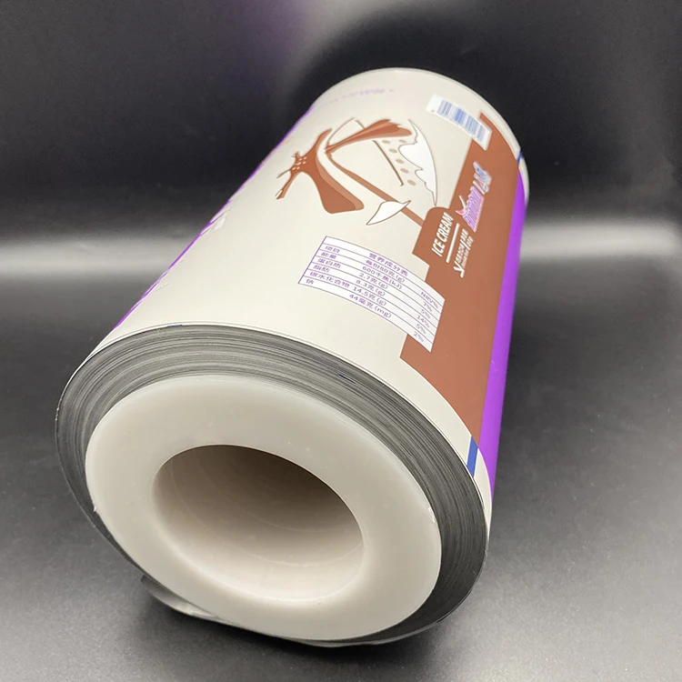 Flow Wrap Packaging Material Spice Metallized Sachet Packaging Film Roll for popsicle ice cream
