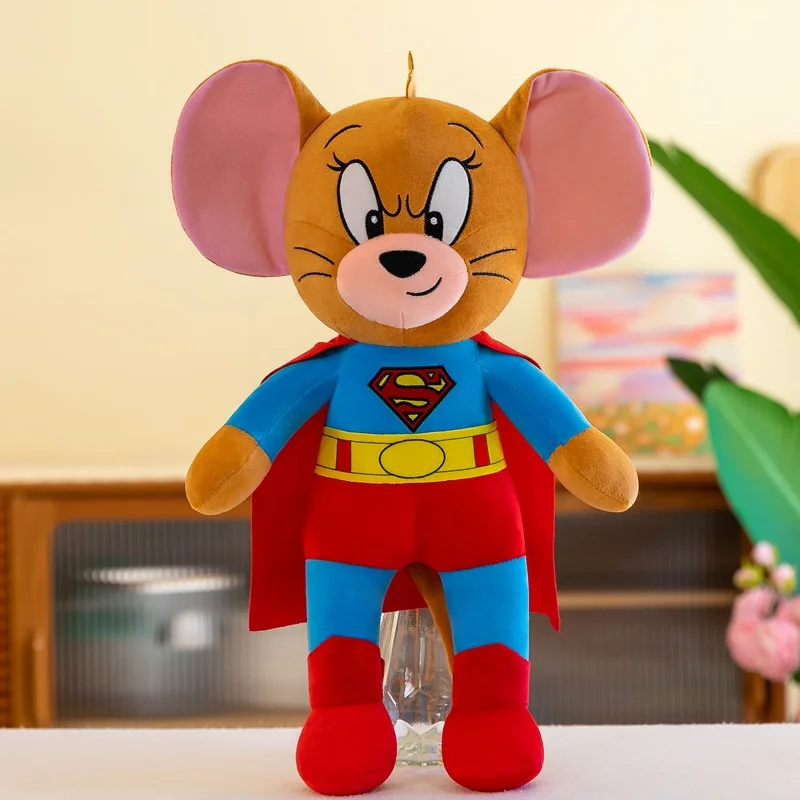New Plush Toy Superman Plush Mouse & Cat Doll Cute Stuffed Toy for Unisex for Birthday Wholesale