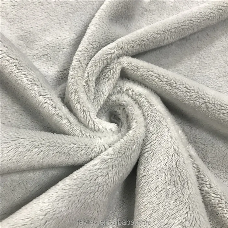 
100% Polyester Faux 3MM Pile Minky Velboa Plush Fabric 