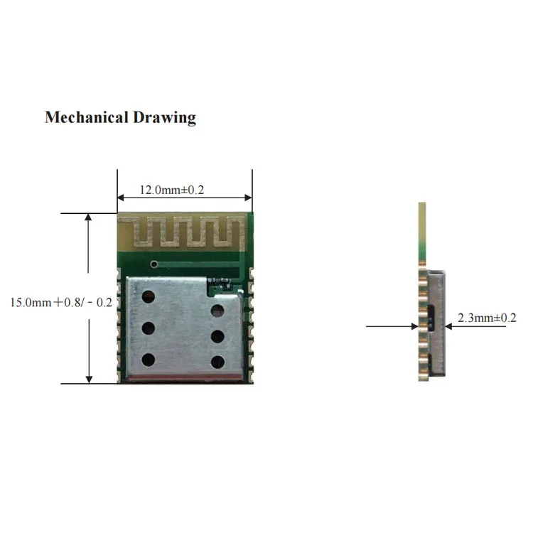 Одобренный CE 2,4 ГГц Ble модуль с низким энергопотреблением Cansec AN2640R2SA-D Ti CC2640R2FRSM модуль Iot BLE 5,0