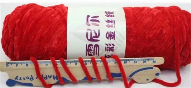 wholesales 4mm 1 ply chenille yarn 100g polyester soft wool chenille yarn for baby crochet knitting