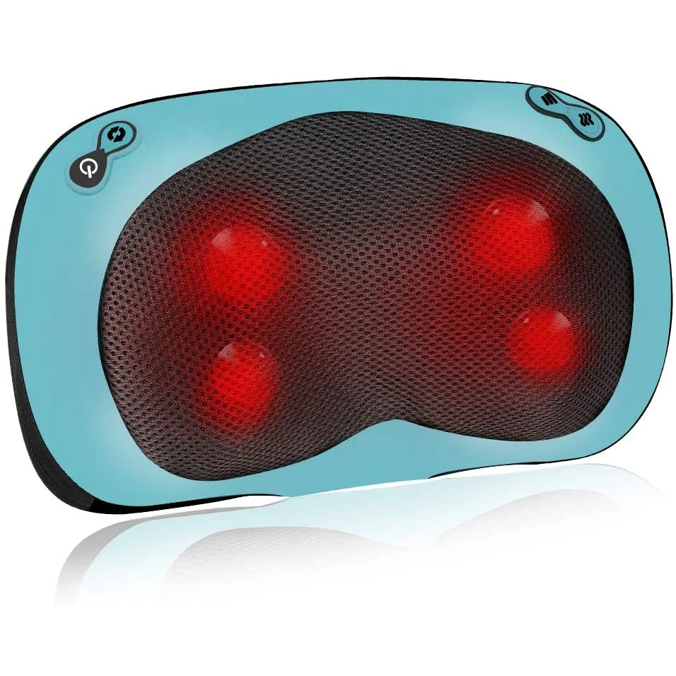 2021 Electric Neck Massager Shiatsu Neck Massage Pillow with Heat Kneading Neck Massager for Car, Home & Office