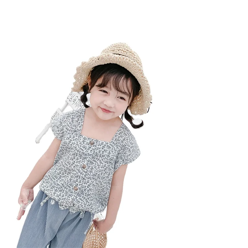 
baby kids girls fashionable shirt kids girls summer clothing 