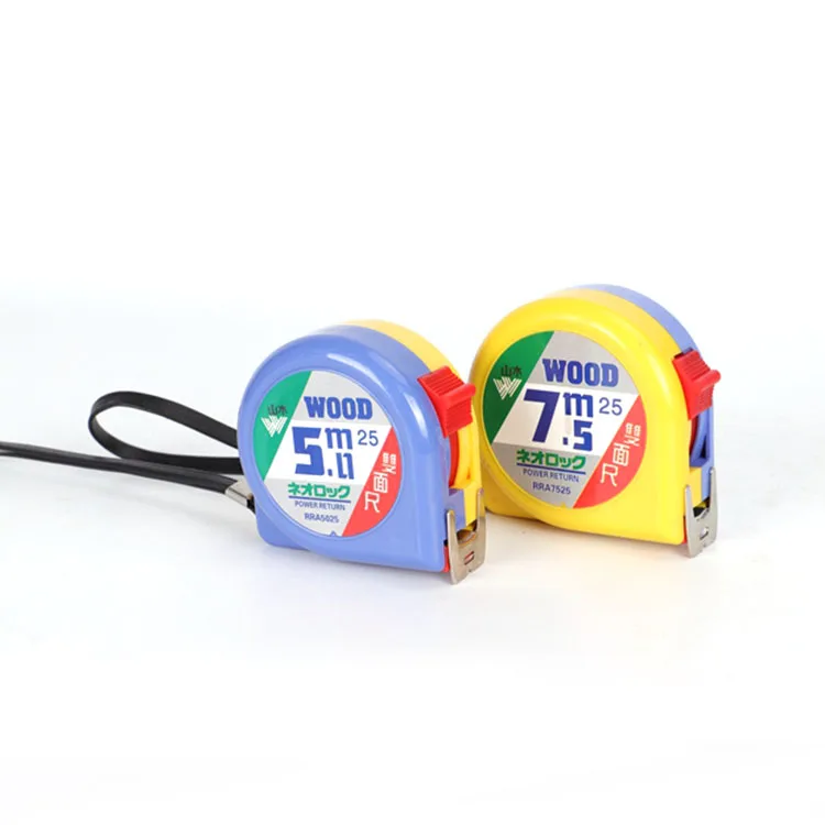 Professional Two Scale Inch 25ft 5.5m 7.5m 8m ABS Measuring Tools Magnetic Tape Measures