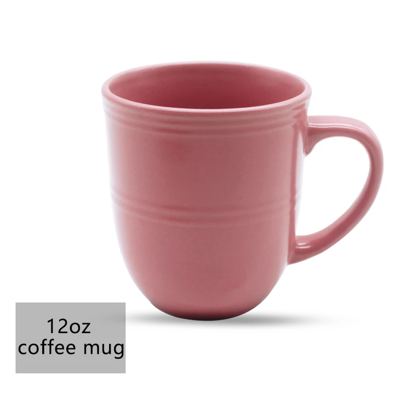 Элегантные Свадебные розовые обеденные тарелки и миски карамельных цветов набор керамической рельефной посуды оптом