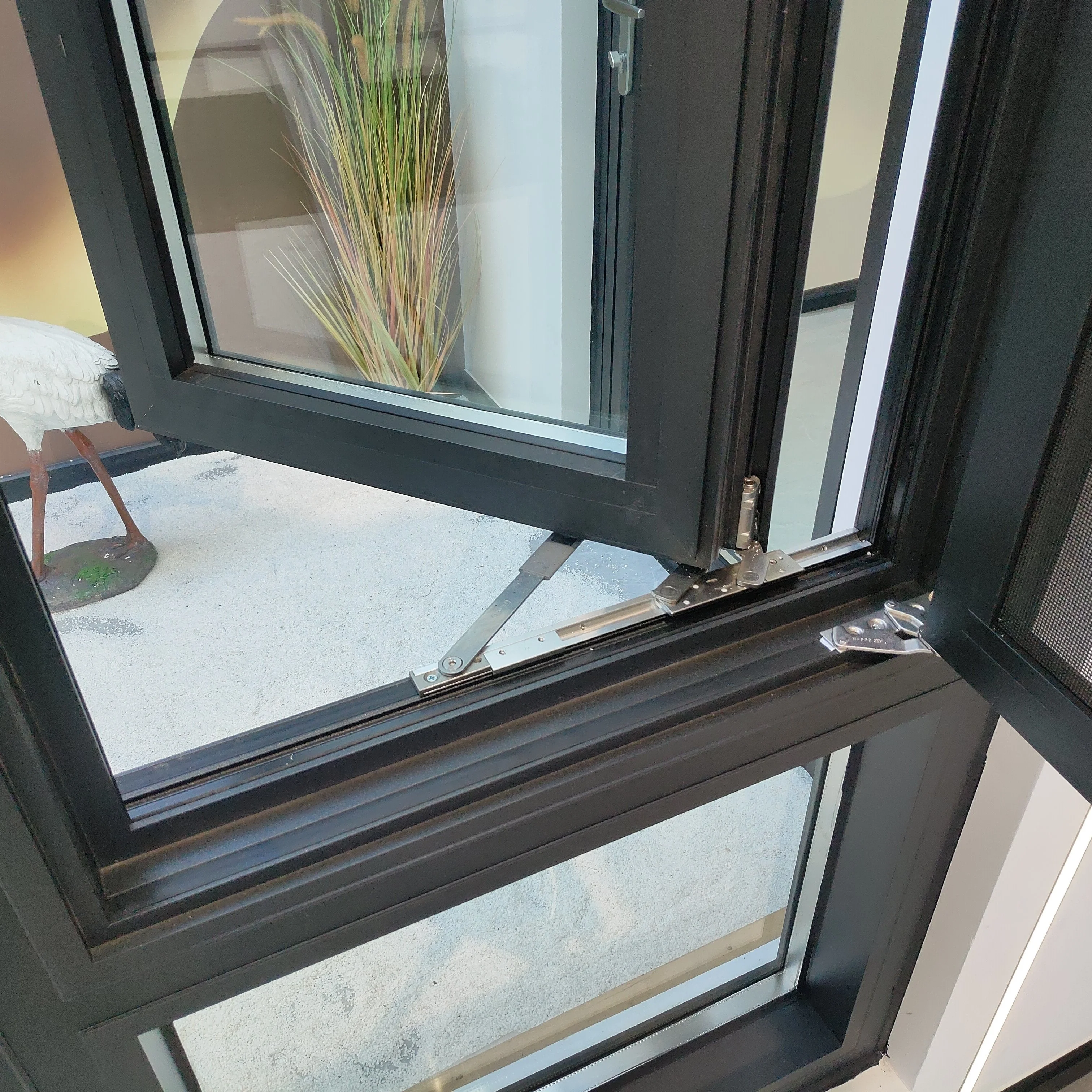 Australia standard customized double glazed ultra narrow frame balcony aluminum alloy frame casement windows