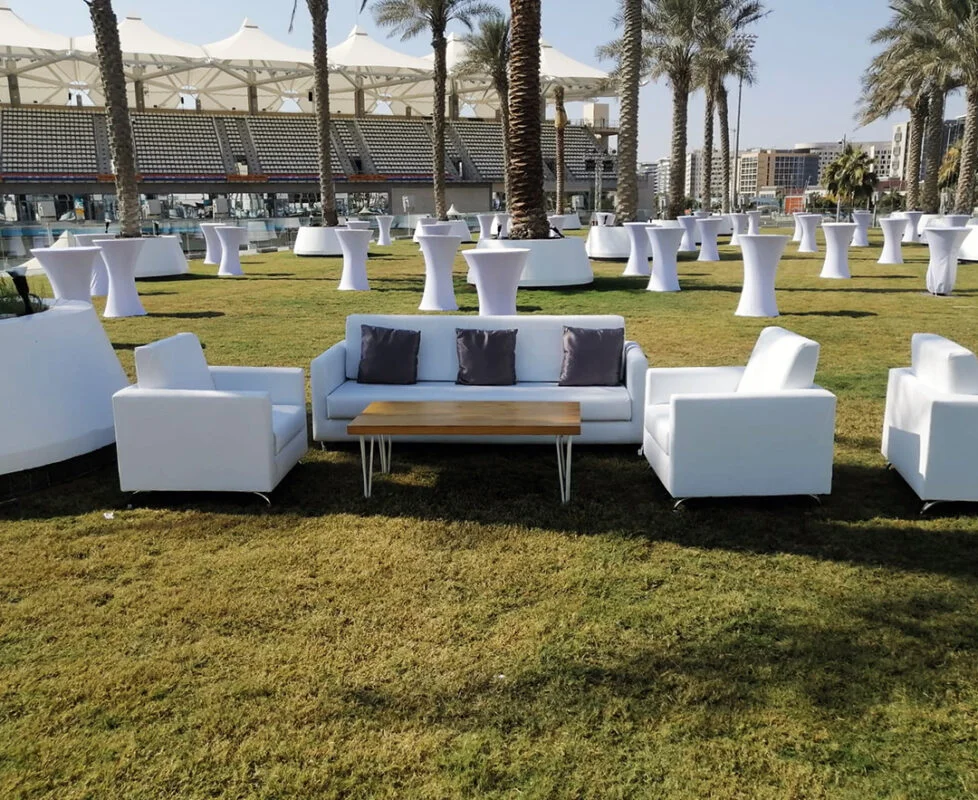 Multiple options leather sectional sofa event rental sofa white wedding sofa chair outdoor set for event