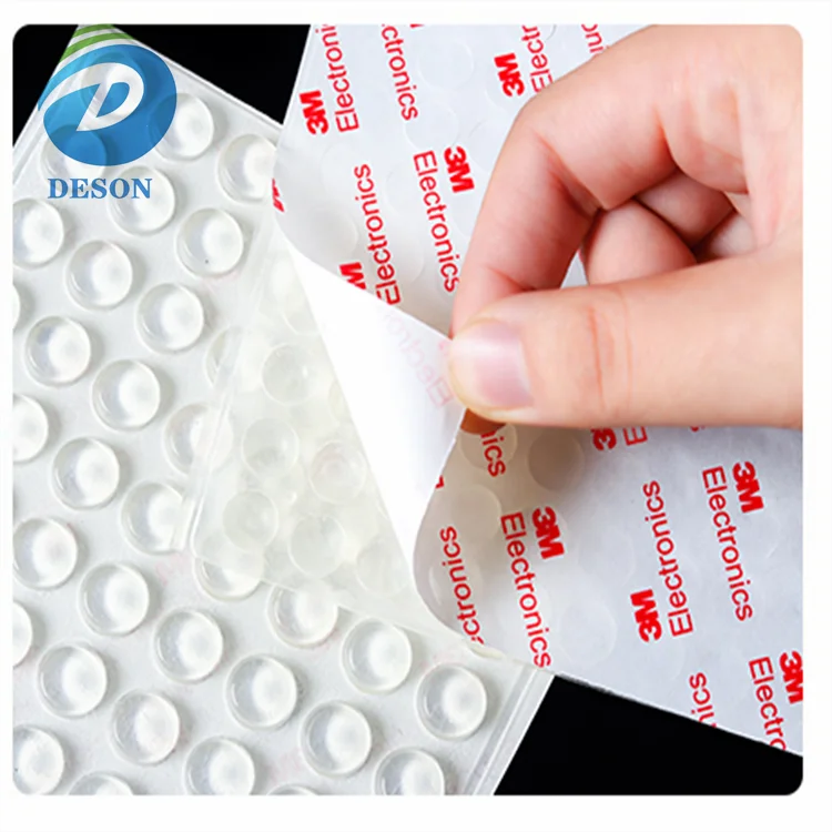 Deson Furniture Table Legs Pads Glass Table Transparent Clear Foot Pads Furniture adhesive Bumper Pad