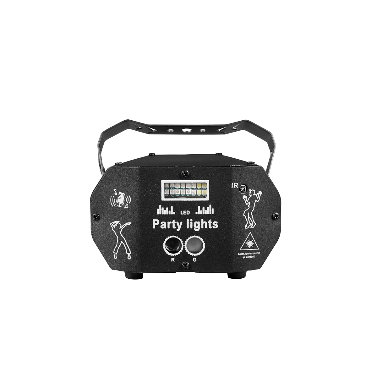LED Strobe Projector Lights Disco Ball Effect DJ Xmas Club Holiday Dance Birthday Home Decor Remote Control Party Novelties