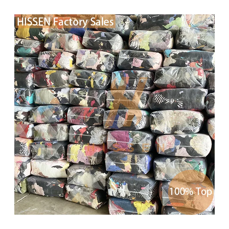 Cheap Factory Price Industrial Cleaning Rags Wiping Cloth Cotton Fabric Scraps