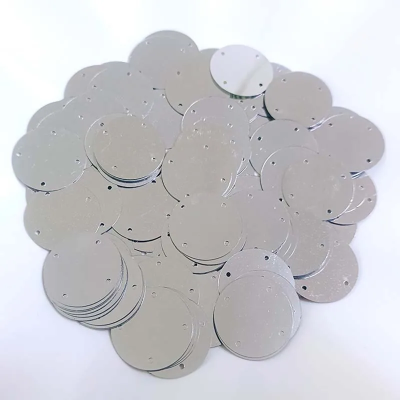 4-hole round flat clothes film sequins diy Christmas party costume dress decorative sewing plastic bulk loose beaded PVC sequins