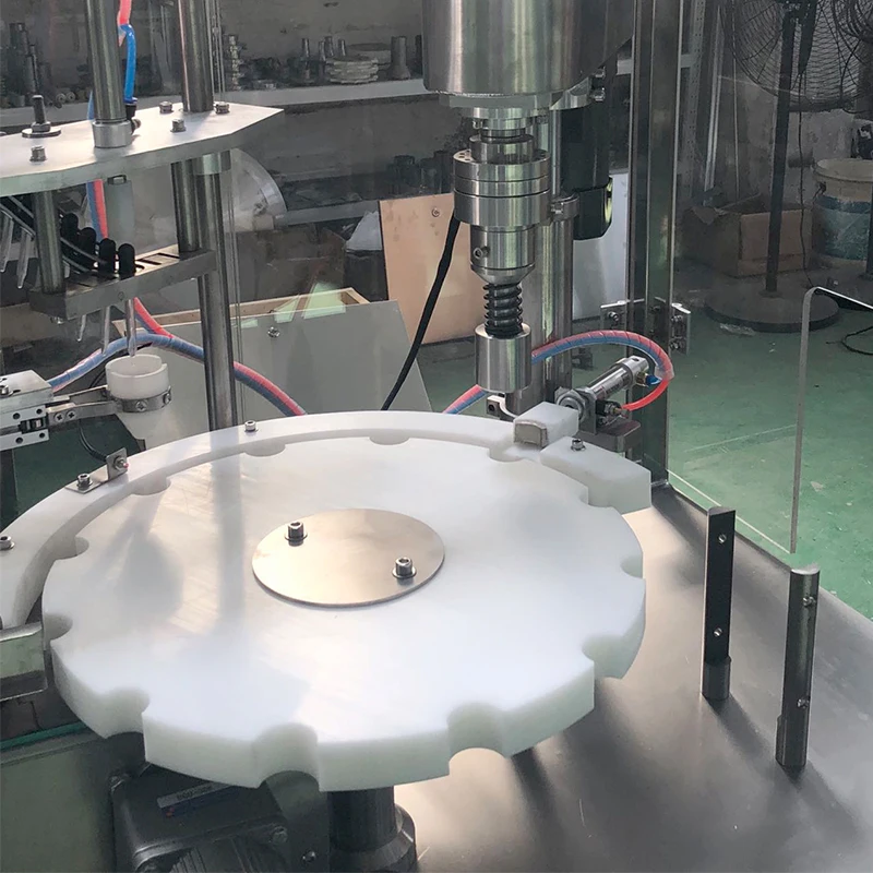 Sealing Perfume With Plastic Semi Automatic Conveior Multi Sweet Manual Capping For Trigger Sprayers Filling Machine