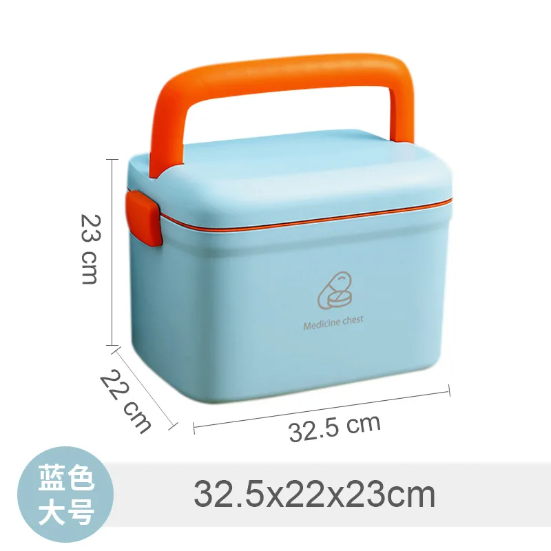 Medicine kit Household large capacity home standing medical first aid kit full set of home visits with medicine storage box emer