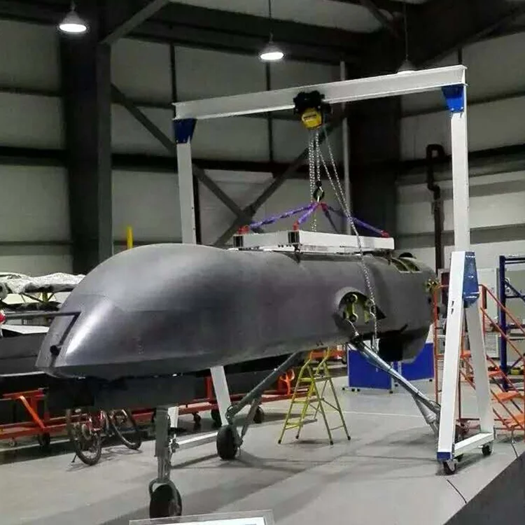 Lightweight helicopter aviation aircraft airplane airport maintenance aluminum gantry Crane for sale