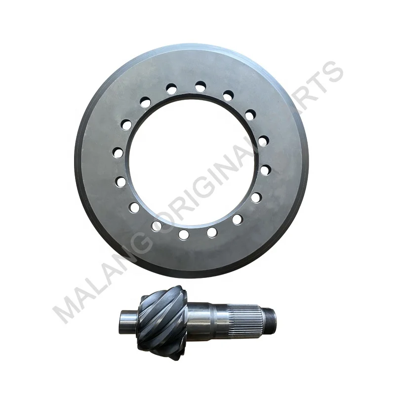Differential Custom Ring And Pinion Gear JY2402R083-025 Crown Wheel Tractor Trade Bevel Aluminum Pinion For Faw Sinotruk Howo