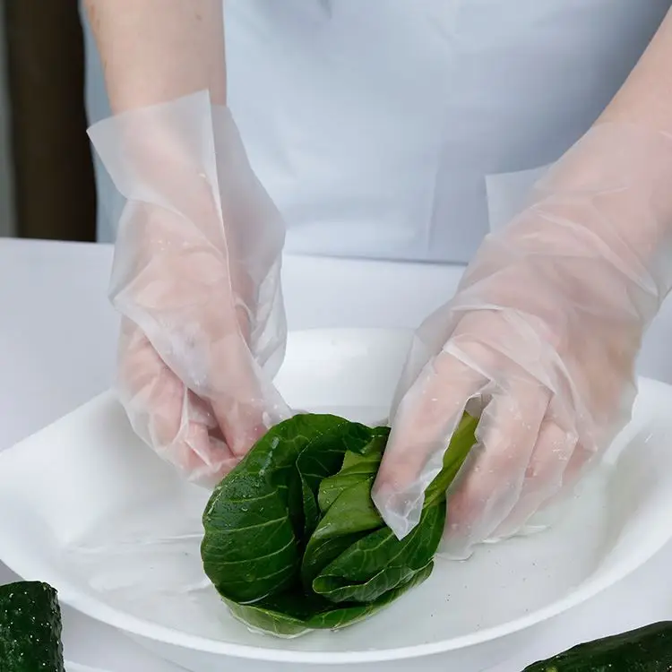Высокое качество, низкая цена, Новые Товары в наличии, индивидуальные бытовые одноразовые перчатки из ТПЭ для уборки кухни