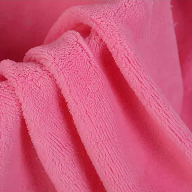 Double side flannel fabric 80 cotton 20 polyester Coral Fleece Corduroy cord fabric  fabric for Bedding
