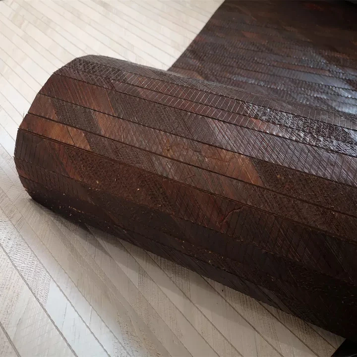 Mywind Natural Free Sample Brown Color Banana Leaf Water Hyacinth Wallpaper Wallcovering For Home Hotel Decor
