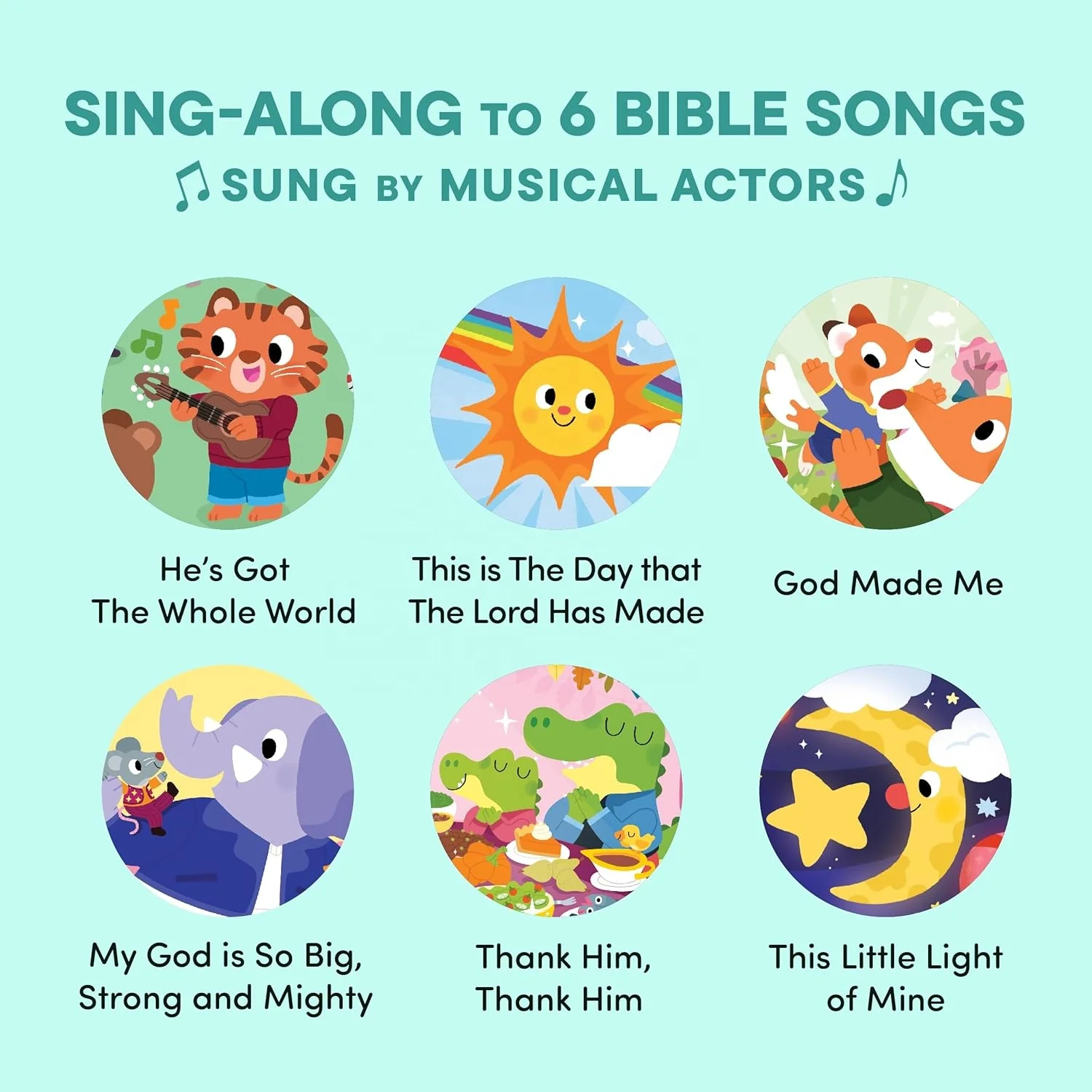 Bible Stories and God Made Me Bundle of 2 Books Christian Sound Books for Toddlers 1-3