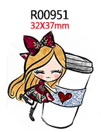 50pcs cartoon character printed Planar resin flatback resin craft supplies
