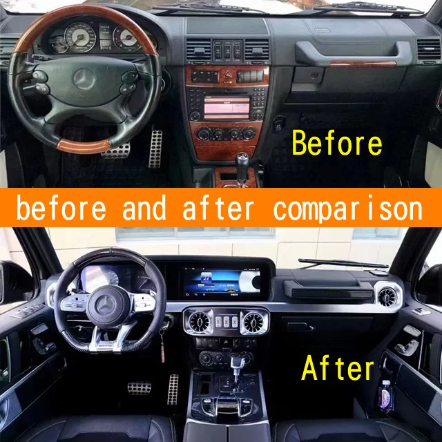 G Class interior old to new central control seat interior Kit for  g350g500g550 upgrade to g63 / G65