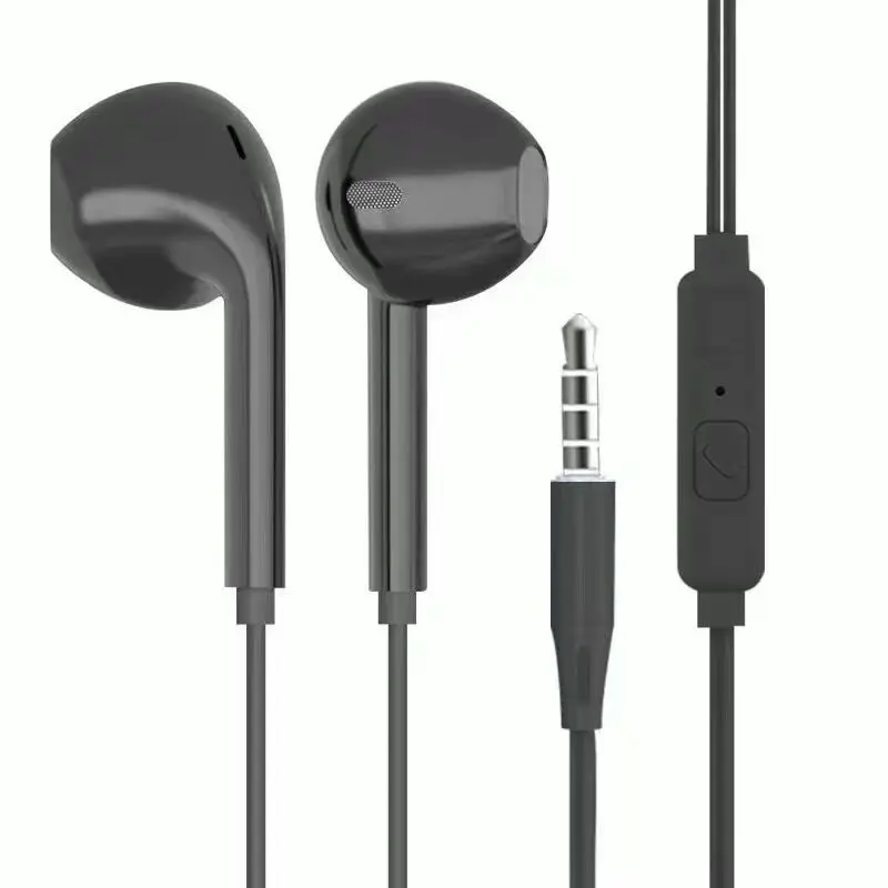 Cheapest Wholesale 3.5mm Jack In-Ear Wired Earphones Mobile Phone Headset with Microphone Music Earphones & Headphones