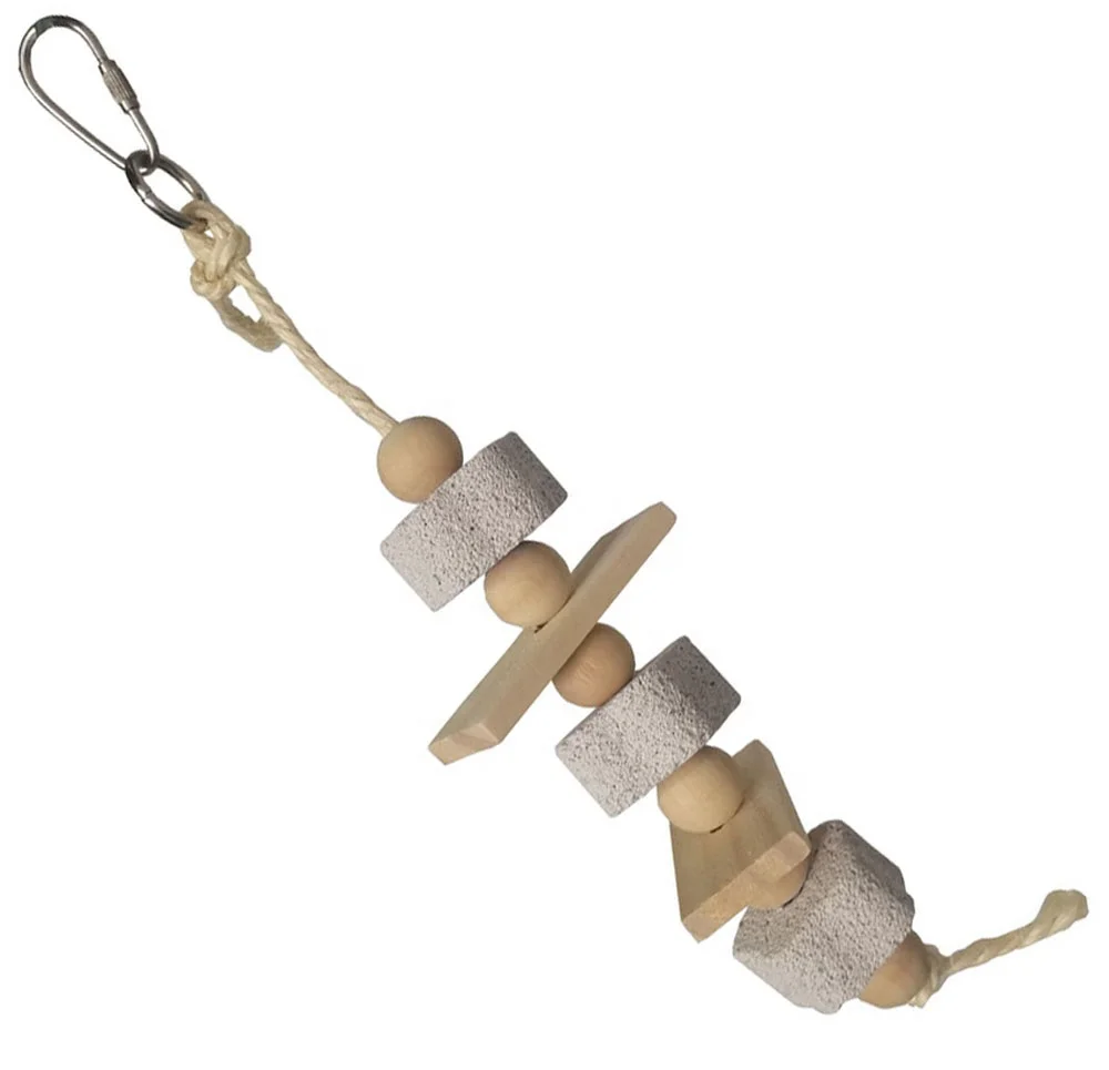 Natural wood blocks rodent rabbit hammster chew pumice star mineral Calcium grindstone claw grinding stone toy bird parrot toy