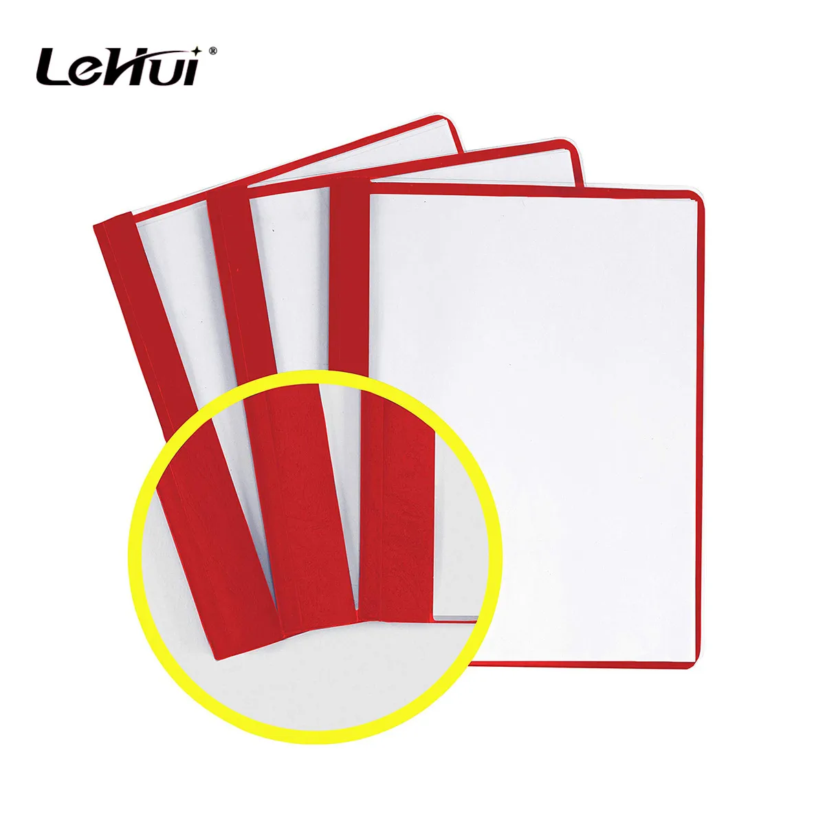 China Ultra Durable Clear Front Report Covers 25 Per Box Poly Back Cover With Fasteners